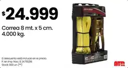 Changomas Correa 8 mt x 5 cm oferta