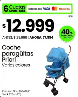 Changomas Coche paragüitas Priori oferta
