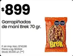 Changomas Brek garrapiñadas de maní oferta