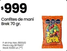 Changomas Brek confites de maní oferta