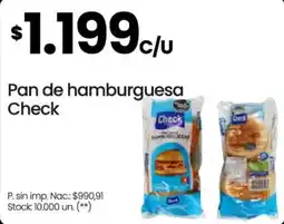 Changomas Check pan de hamburguesa oferta