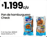 Changomas Check pan de hamburguesa oferta