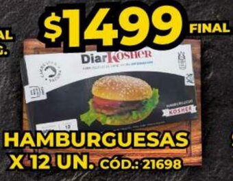 Diarco Hamburguesas x 12 un. oferta