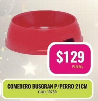 Maxiconsumo Comedero Busgran P/Perro 21CM oferta