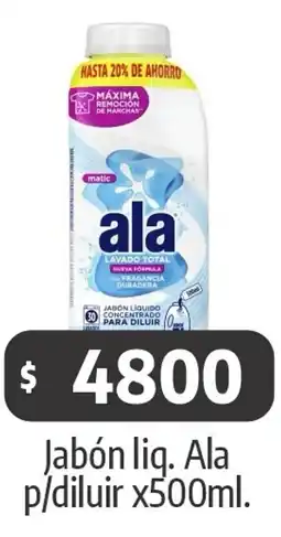 Autoservicio Capo Ala jabón liq. p/diluir oferta