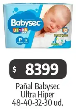 Autoservicio Capo Babysec pañal ultra hiper oferta
