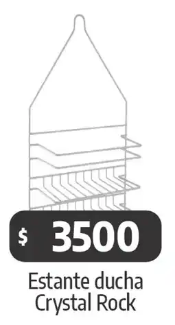 Autoservicio Capo Crystal rock estante ducha oferta