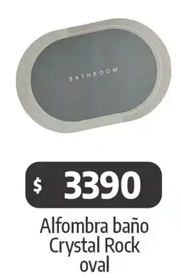 Autoservicio Capo Alfombra baño crystal rock oval oferta