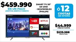 Supermayorista Vital BGH/NOBLEX /PHILIPS smart tv 50" oferta