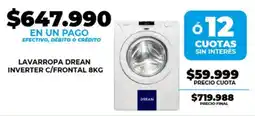 Supermayorista Vital Drean lavarropa inverter c/frontal oferta