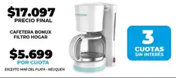 Supermayorista Vital Hogar cafetera bonux filtro oferta