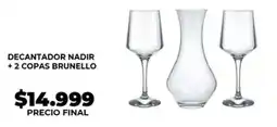 Supermayorista Vital Decantador nadir +2 copas brunello oferta