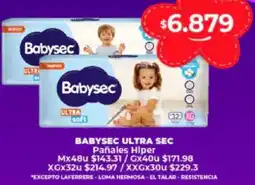 Supermayorista Vital Babysec ultra sec pañales hiper oferta