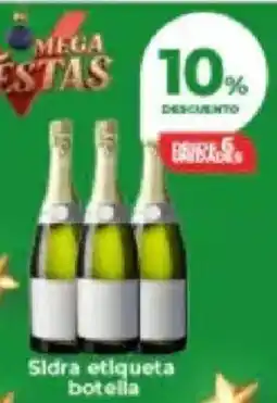 Supermayorista Vital Sidra etiqueta botella oferta