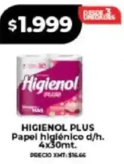 Supermayorista Vital Higienol plus papel higiénico oferta