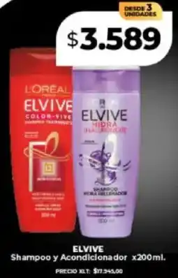 Supermayorista Vital Elvive shampoo y acondicionador oferta