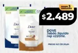Supermayorista Vital Dove jabón liquido rep oferta