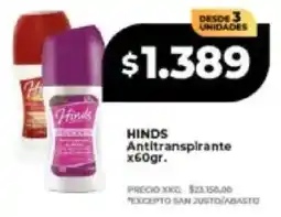 Supermayorista Vital Hinds antitranspirante oferta