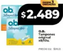 Supermayorista Vital O.B. tampones original oferta