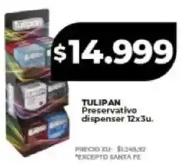 Supermayorista Vital Tulipan preservativo dispenser oferta