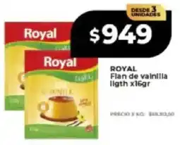 Supermayorista Vital ROYAL Flan de vainilla ligth oferta