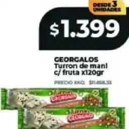 Supermayorista Vital Georgalos turron de mani c/fruta oferta
