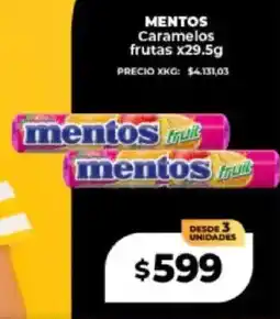 Supermayorista Vital Mentos caramelos frutas oferta