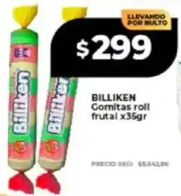 Supermayorista Vital Billiken gomitas roll frutal oferta