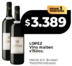 Supermayorista Vital Lopez vino malbec oferta
