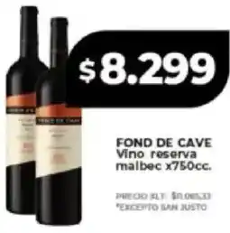 Supermayorista Vital Fond de cave vino reserva malbec oferta