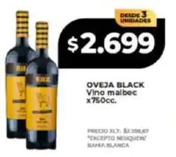 Supermayorista Vital Oveja black vino malbec oferta