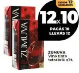 Supermayorista Vital Zumuva vino tinto tetrabrik oferta