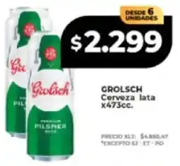 Supermayorista Vital Grolsch cerveza lata oferta