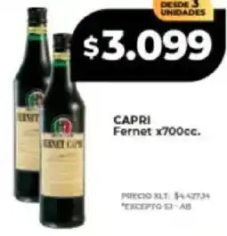Supermayorista Vital Capri fernet oferta