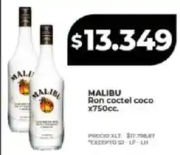 Supermayorista Vital Malibu ron coctel coco oferta