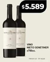 Supermayorista Vital Nieto senetiner vino oferta