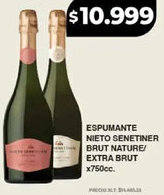 Supermayorista Vital Espumante nieto senetiner brut nature/ extra brut oferta