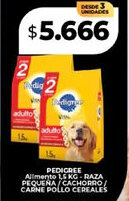 Supermayorista Vital Pedigree allmento raza pequeña/cachorro / carne pollo cereales oferta