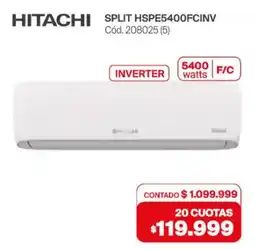 Naldo Lombardi Hitachi split inverter oferta