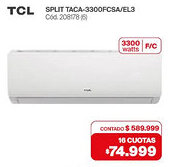 Naldo Lombardi Tcl split oferta