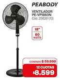 Naldo Lombardi Peabody ventilador 18" oferta