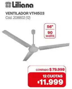 Naldo Lombardi Liliana ventilador 56" oferta