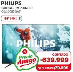 Naldo Lombardi Philips google tv 58" oferta