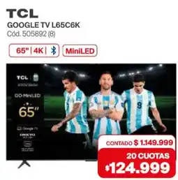 Naldo Lombardi Tcl google tv 65" oferta