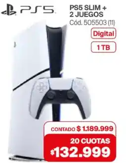 Naldo Lombardi Ps5 slim + 2 juegos oferta