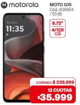 Naldo Lombardi Motorola moto G15 6.72" oferta