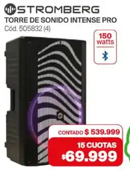 Naldo Lombardi Stromberg torre de sonido intense pro oferta