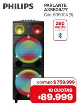Naldo Lombardi Philips parlante AX5509/77 oferta