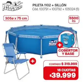Naldo Lombardi Pileta 1102 + sillón+ cobertor y base oferta