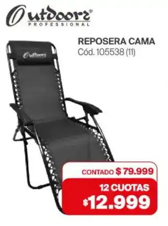 Naldo Lombardi Outdoors reposera cama oferta